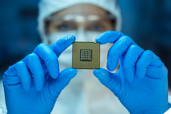 women holding semiconductor